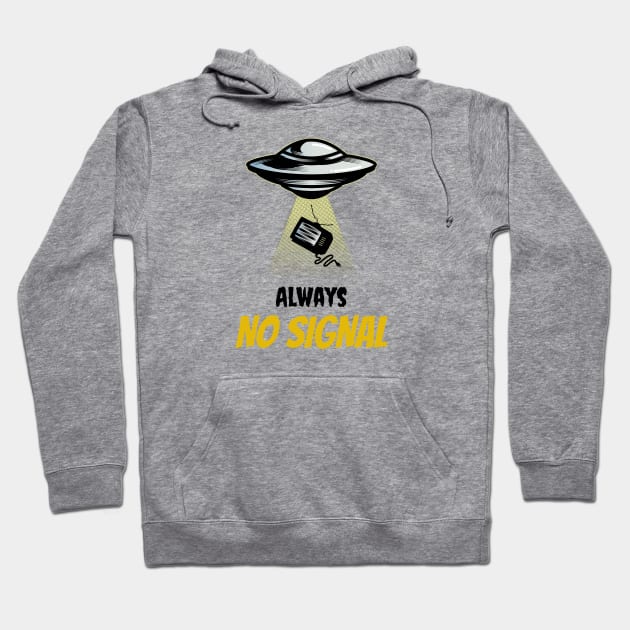 Lost in Transmission: Alien Abduction of a Classic TV Hoodie by Life2LiveDesign